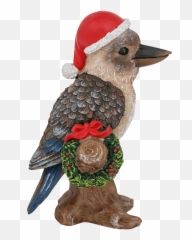 Kookaburra U0026 Christmas Wreath - Northern Flicker png