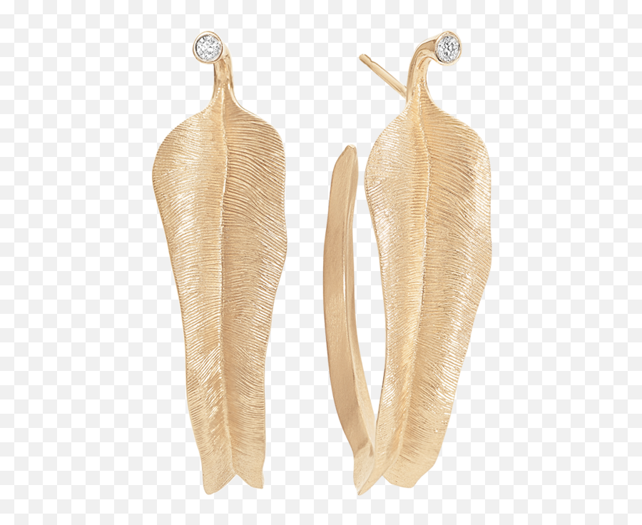 Ole Lynggaard Leaves Earrings In 18k Yellow Gold U2014 Ufo No More - Ole Lynggaard Png,Earrings Png
