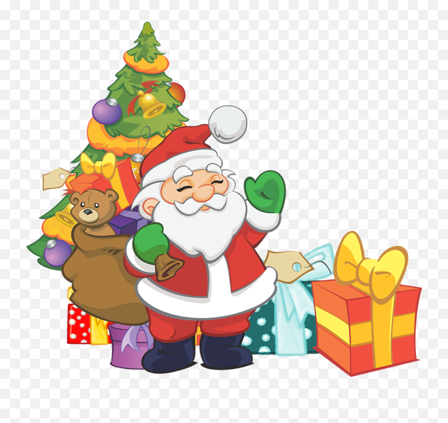 5000 Christmas Tree Images U0026 Pictures Hd - Pixabay Christmas With Santa Clipart Png,Christmas Lights Gif Png