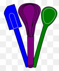 Library Of Spoon And Whisk Clip Art Royalty Free Png Files - Spatulas Clipart,Whisk Png