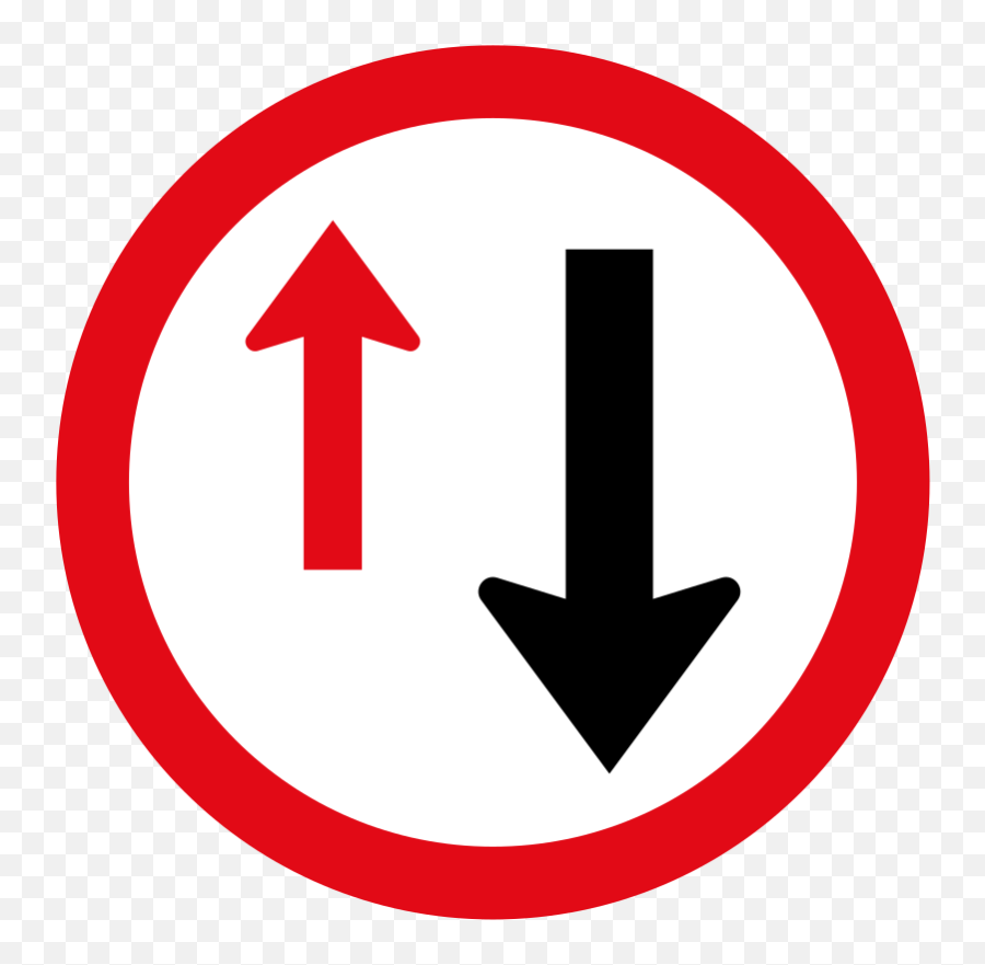 R6 Yield To Oncoming Traffic Sign Signs R Us - Green Park Png,Traffic Sign Png