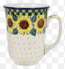 Checkered Sunflowers Pattern Items For Sale The Polish - Mug png