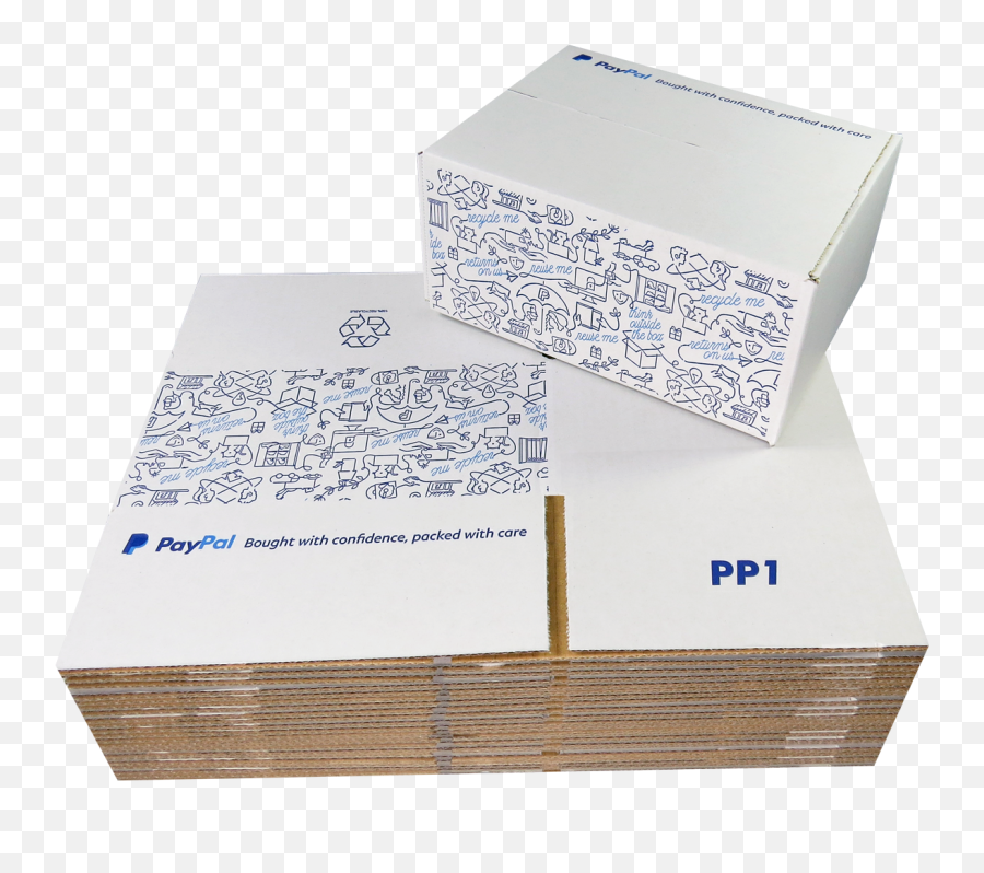 Cardboard Boxes By Paypal - Box Png,Cardboard Box Transparent