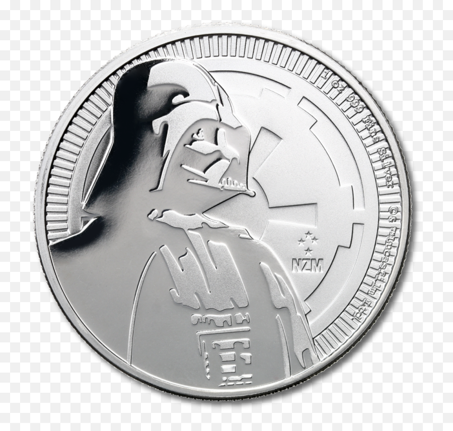 1 Oz Star Wars Darth Vader Silver 2017 Bitgild - Ventiladores Para Oficina Png,Darth Vader Transparent