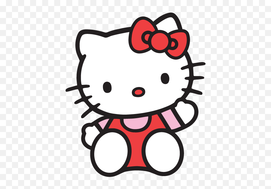 Hello Kitty Waving Transparent Png - Sanrio Characters Hello Kitty,Hello Kitty Png