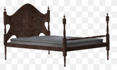 Free Bed Clipart Transparent Download Art - Wooden Png