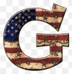 Alfabeto Bandera De Usa Letras Colores - Individual Capital Letters png