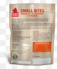 Plato Pet Treats Small Bites Organic Chicken 105 Oz 300 Gram Bag U2014 Nirvana - Wood Png,Plato Png