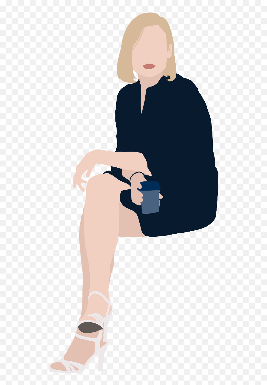 Vector Clipart - Human Sitting Illustration Png,Scale Figures Png