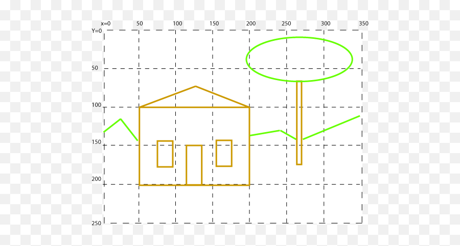 Plan For A Picture - Draw A House On Grid Paper Png,Graph Paper Transparent