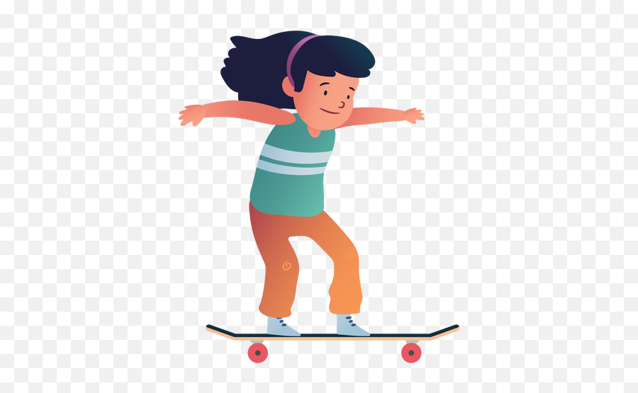 Girl Skater Character - Skateboard Wheel Png,Skater Png