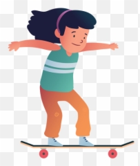 Girl Skater Character - Skateboard Wheel Png,Skater Png