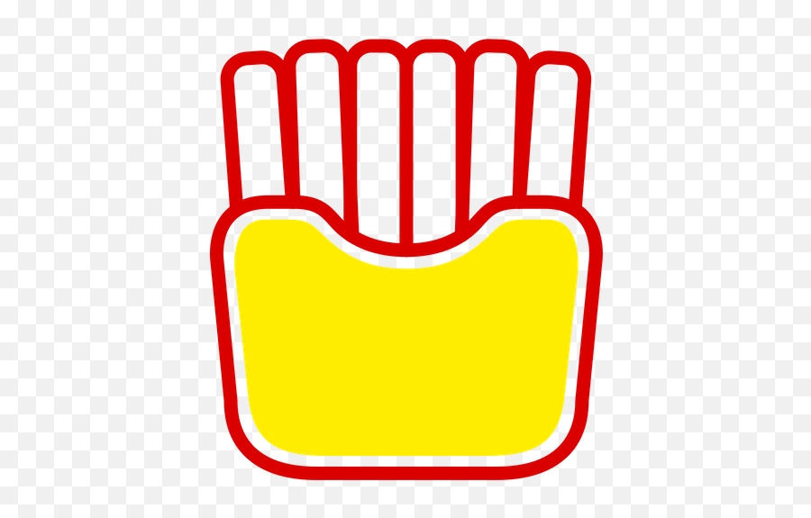 French Fries Icon Of Colored Outline Style - Available In Horizontal Png,Icon Scout