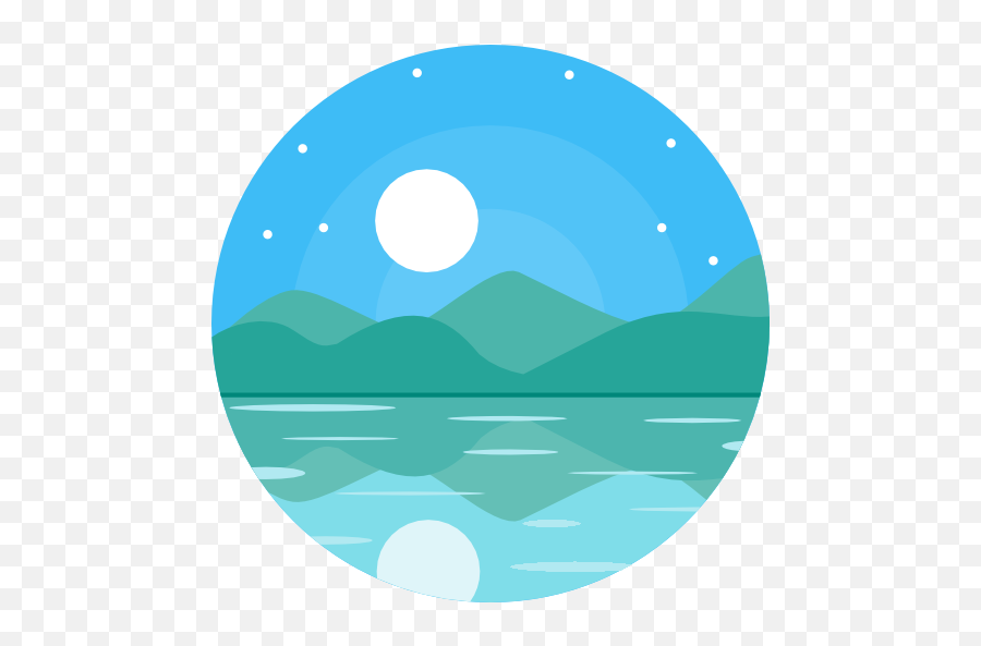 Icon Pond - Laguna Icon Png,Landscape Icon Vector