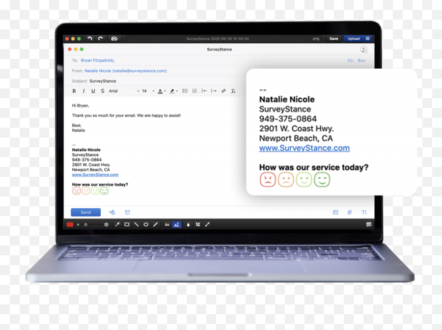 Asking For Feedback In Email Signature Customer Survey 2021 - Space Bar Png,Asking Icon