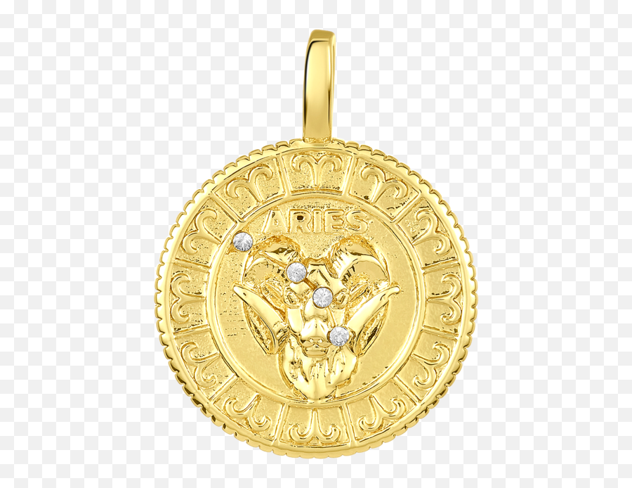 Icons Astrological Zodiac Necklace - Solid Png,Versace Icon Chain Necklace