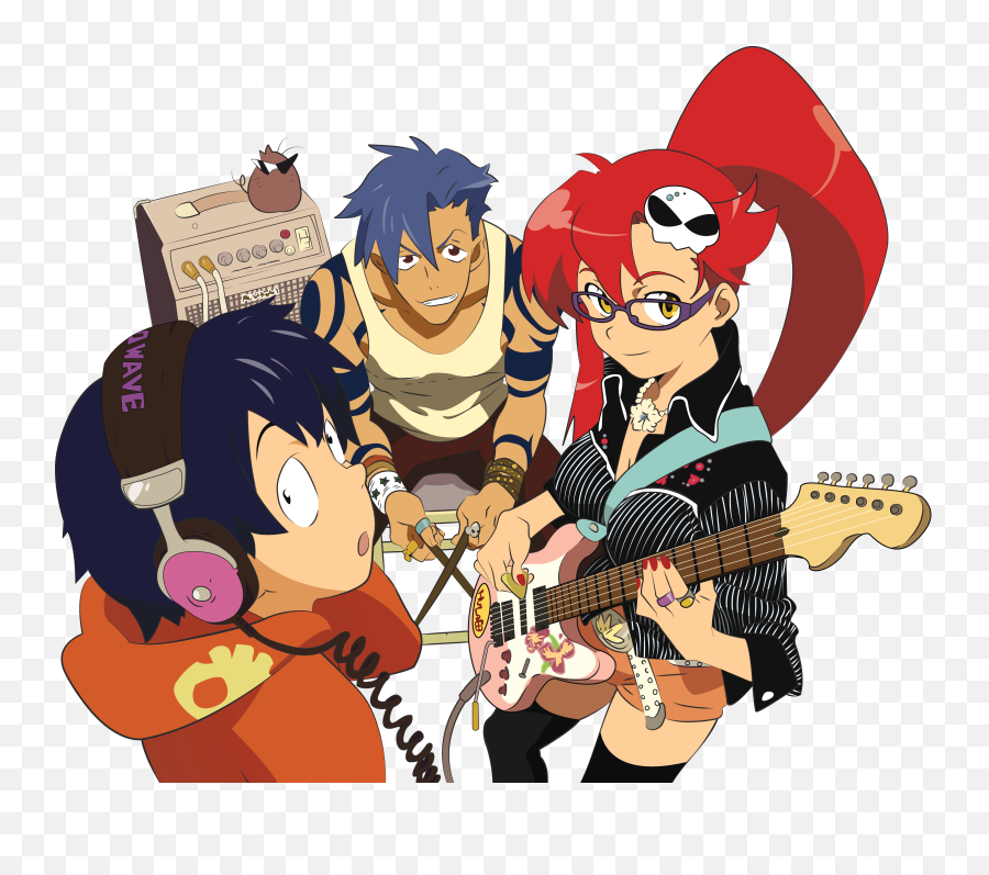 Download Hd Png - Gurren Lagann Yoko Mech Tengen Toppa Gurren Lagann Band,Gurren Lagann Logo