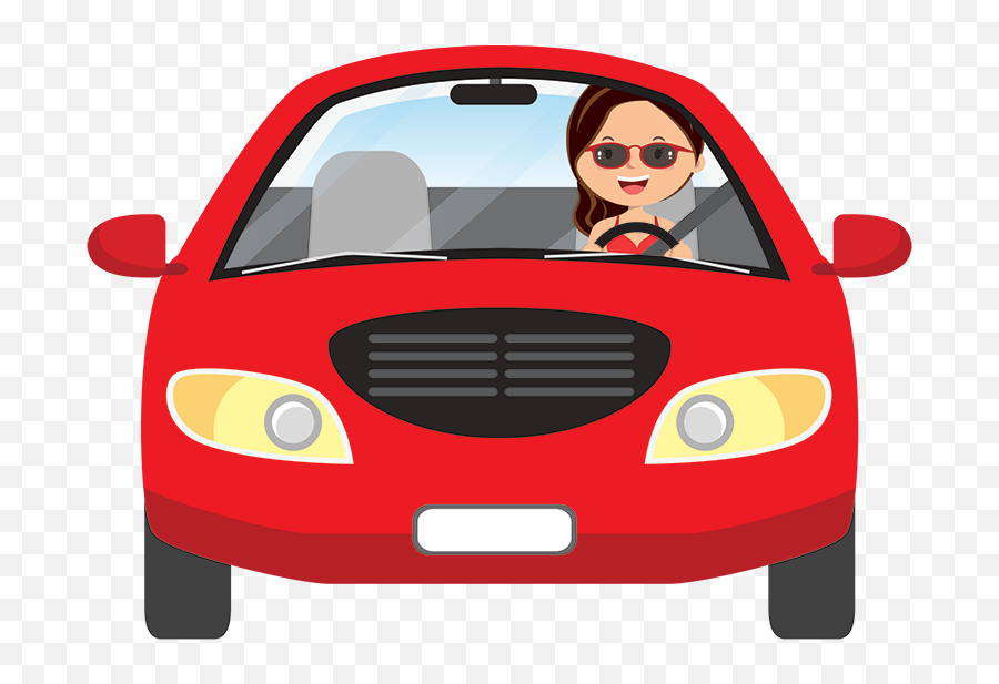 Car Driving Away Png - Woman Driving Clipart,Car Driving Png