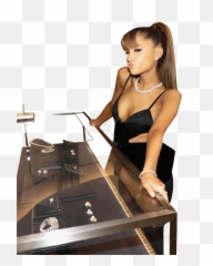 Hot Black Bikini Leaning - Ariana Grande Sexy Photoshoot Png,Bikini Model Png