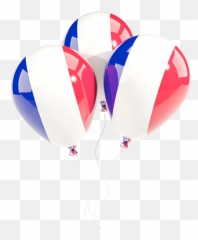 Three Balloons Illustration Of Flag France - Italy Flag Png Balloons