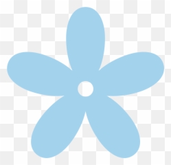 Flower Clipart No Background Free Download - Light Blue png