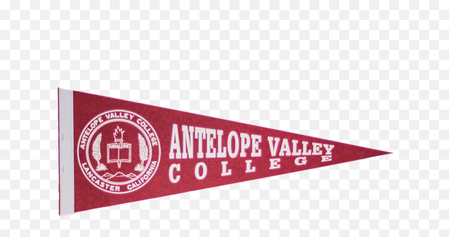 Avc Pennant Flag With Seal - Antelope Valley College Pennant Label Png,Pennant Png