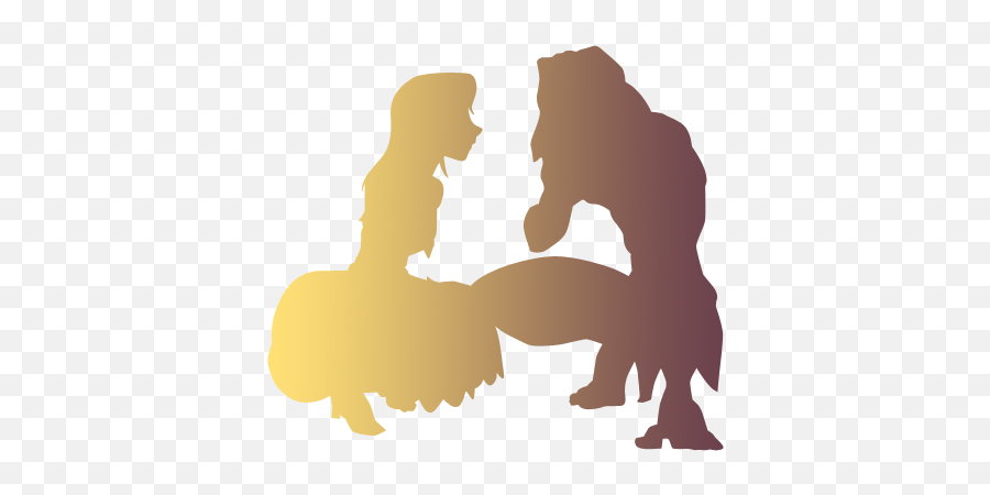 Transparent Jane And Tarzan Discovered By Bubblegum Pulp - Disney Tarzan And Jane Silhouette Png,Tarzan Png