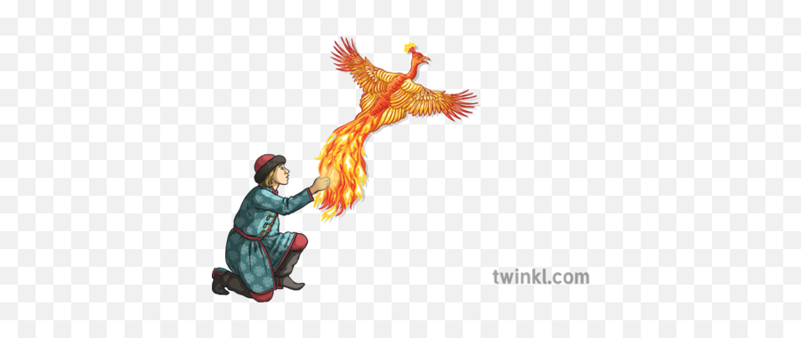 Prince Ivan Grabbing Firebird No Background The - Ivan Firebird Png,Firebird Png