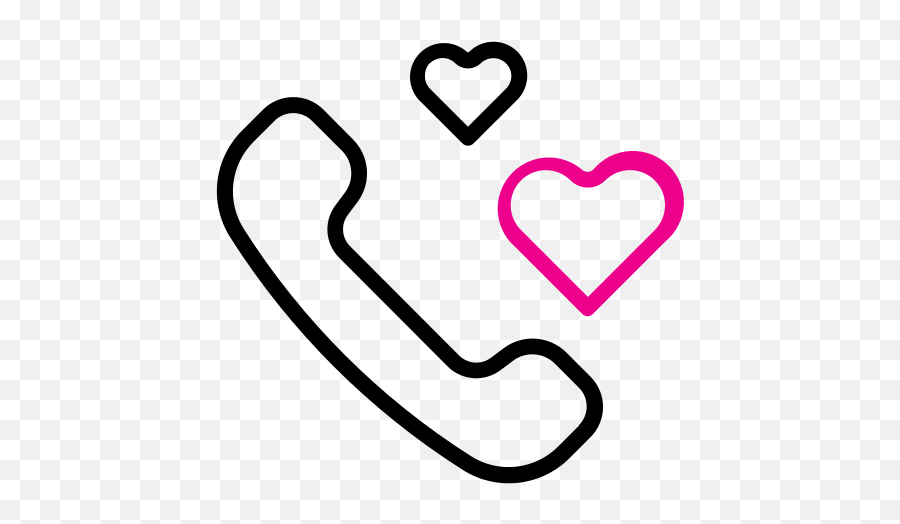Phone Icon Call Romance Telephone Love - Girly Png,Companionship Icon