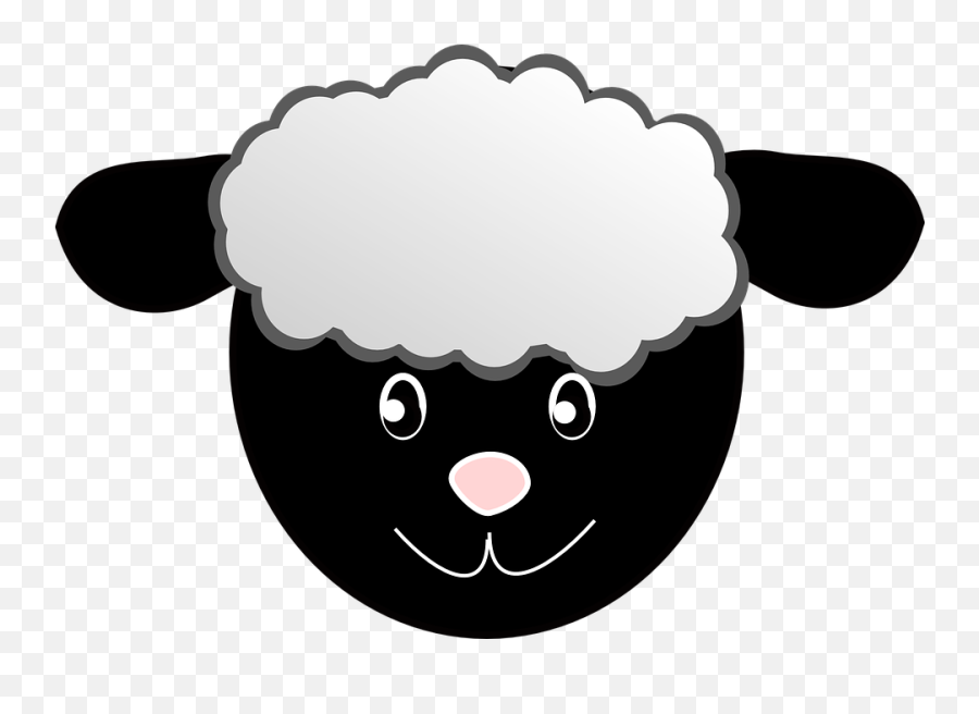Sheep Head Happy - Free Vector Graphic On Pixabay Black Sheep Face Clipart Png,Happy Face Logo