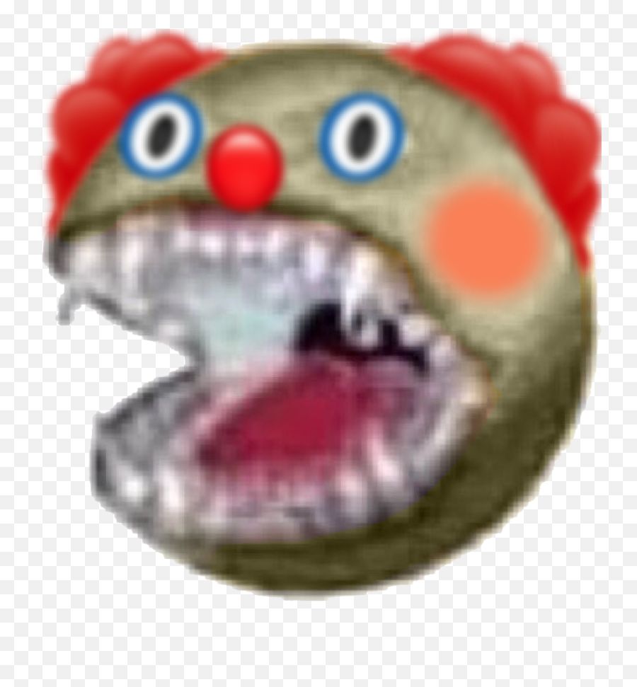 Look Out Its A Feral Clown Cursedemojis - Vibe Check Transparent Background Png,Clown Emoji Png