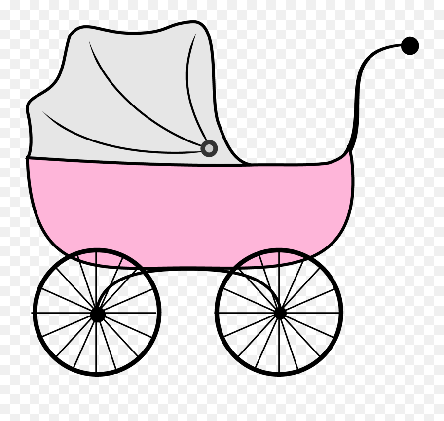 Download Baby Girl Shower Vector For Clipart Png - Baby Stroller Clipart Transparent,Baby Girl Png