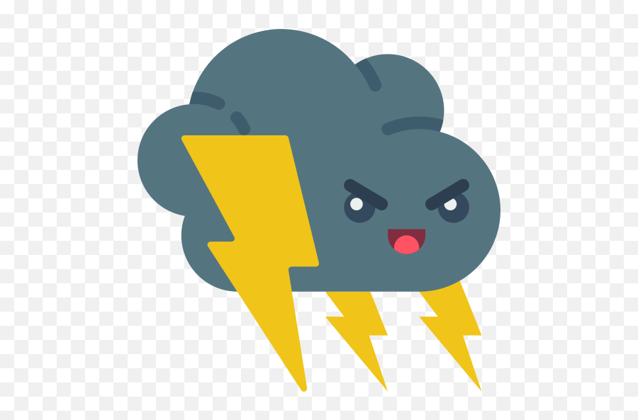 Thunderstorm - Free Weather Icons Language Png,Scattered Thunderstorms Icon