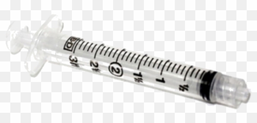 Medicine Clipart Needle Transparent Free - Bd 3cc Syringe png