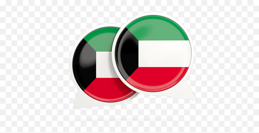 Round Chat Icon Illustration Of Flag Kuwait - Vertical Png,Red Chat Icon