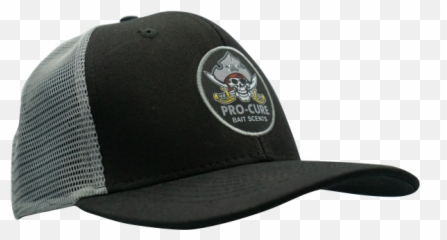 Pro - Cure Black U0026 Grey Pirate Logo Trucker Hat Baseball Cap Png,Pirate Hat Transparent