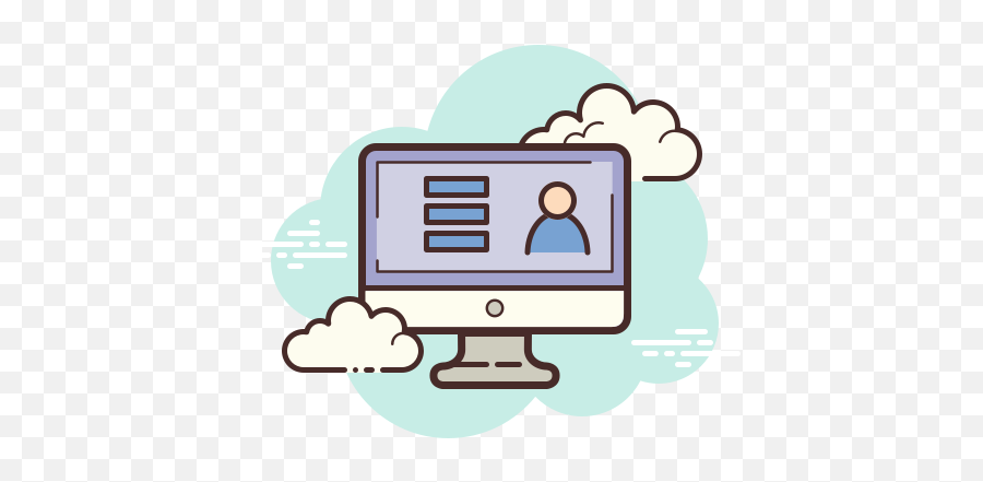 Video Conference Icon In Cloud Style - Settings App Icon Cloud Png,Teleconference Icon