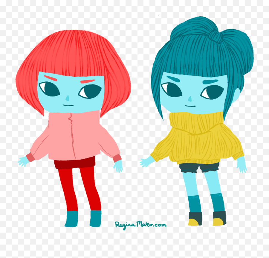 Regina Mako - Fashion Girls Cartoon Png,Paint Tool Sai Logo