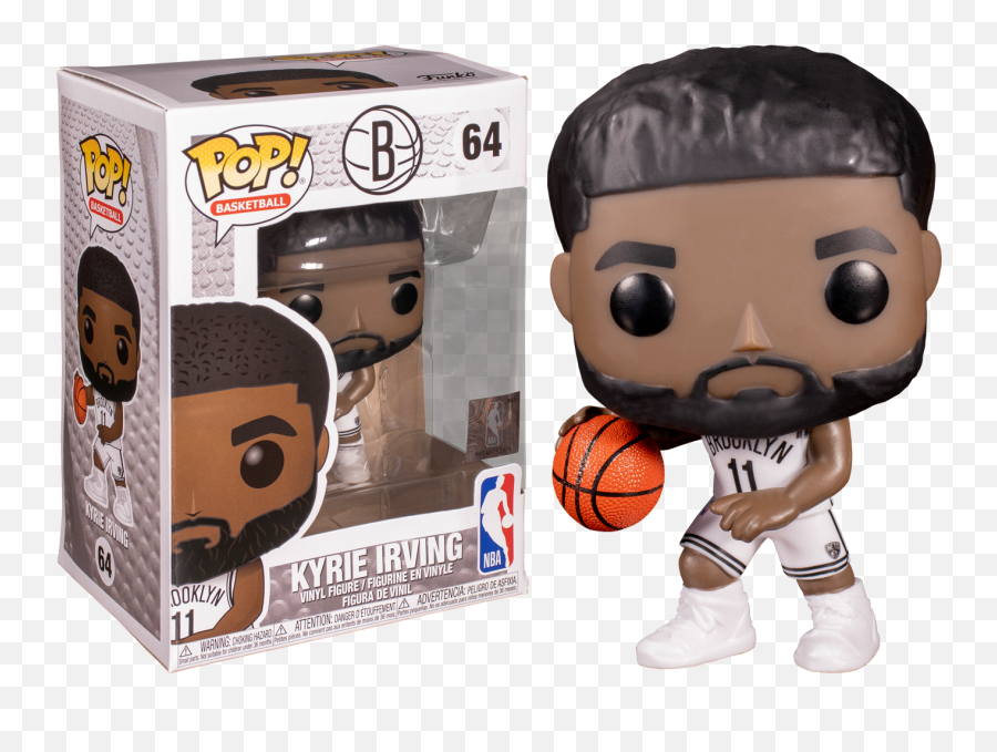 Nba Basketball Kyrie Irving Brooklyn Nets Funko Pop Vinyl - Pop Vinyl Png,Kyrie Png