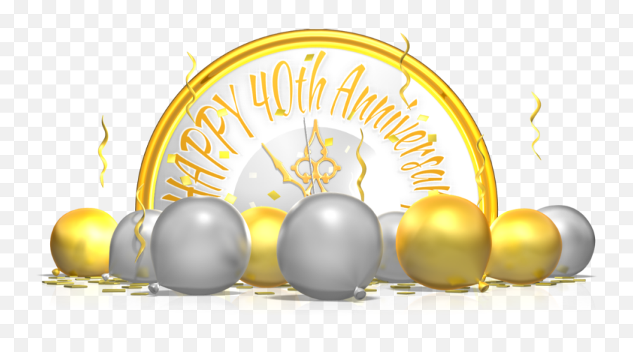 Guess Who Is Celebrating 40th Wedding Anniversary - Happy 40th Anniversary Hd Png,Happy Anniversary Png