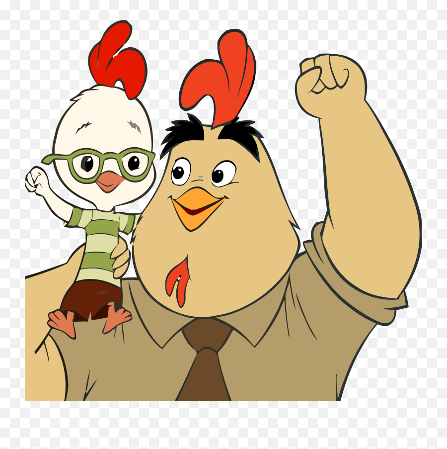 Chicken Little Buck Cluck Win Clipart - Fathers Day With Chicken Png,Win Png