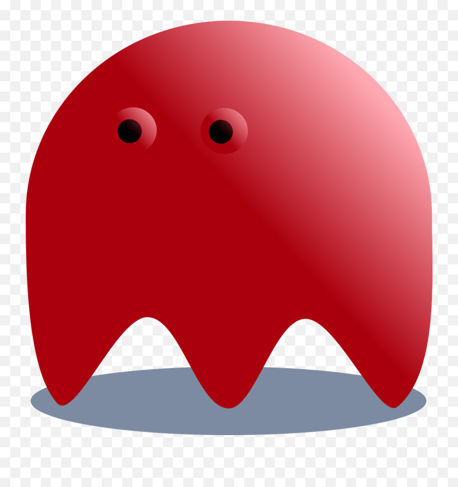 Red Ghost Pacman - Free Image On Pixabay Fantasma Rojo De Pacman Fondo Transparente Png,Pacman Ghosts Png