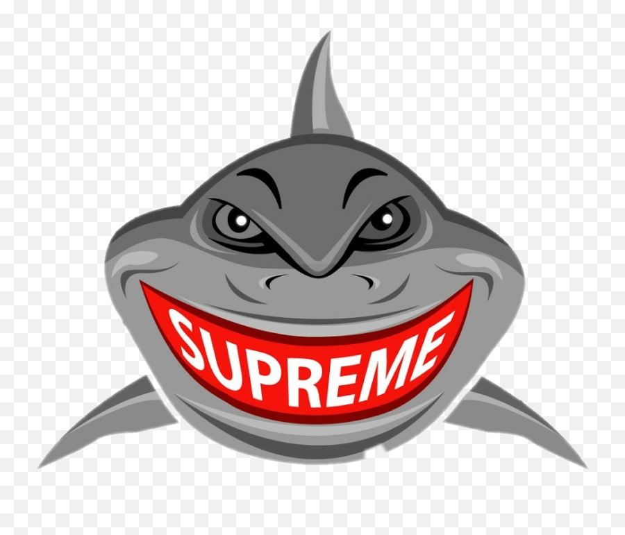 Supreme Supremeshark Logo Famous - Sticker By Dd Supreme Shark Png,Dd Logo