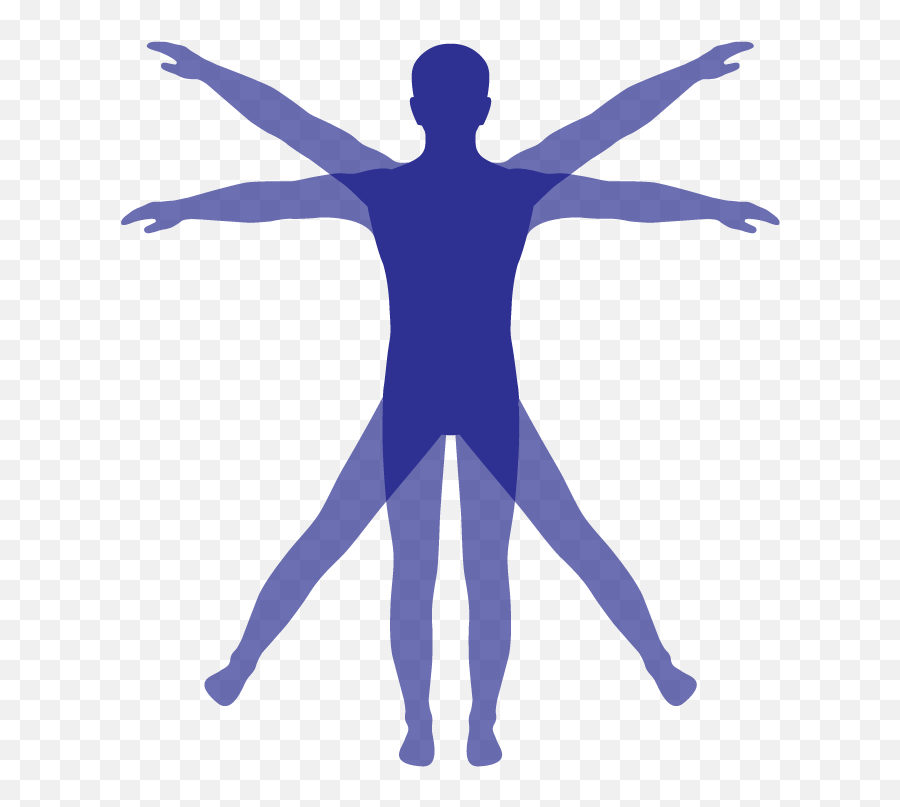 Dance Injury Cliparts - Vitruvian Man Png Clip Art,Vitruvian Man Png