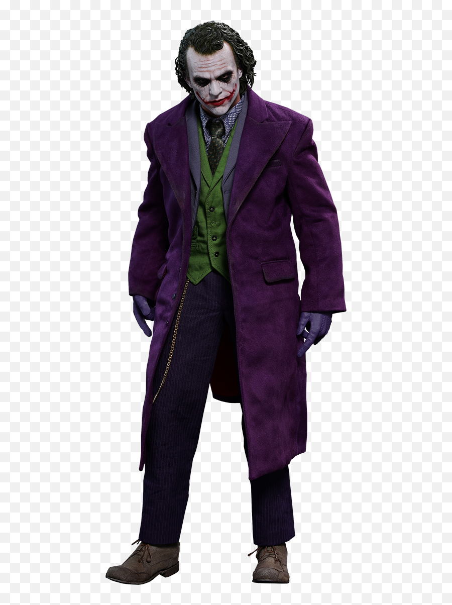 The Joker 14 Scale Figure By Hot Toys - Heath Ledger Joker Png,Batman Joker Logo
