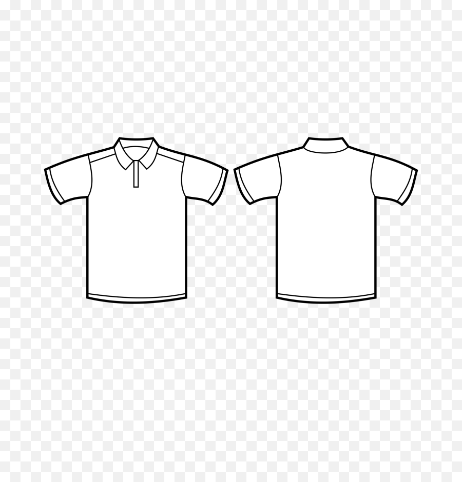 T Shirt Template Png Picture - Polo Shirt Template,Collar Png