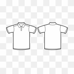 T Shirt Template Png Picture - Polo Shirt Template,Collar Png