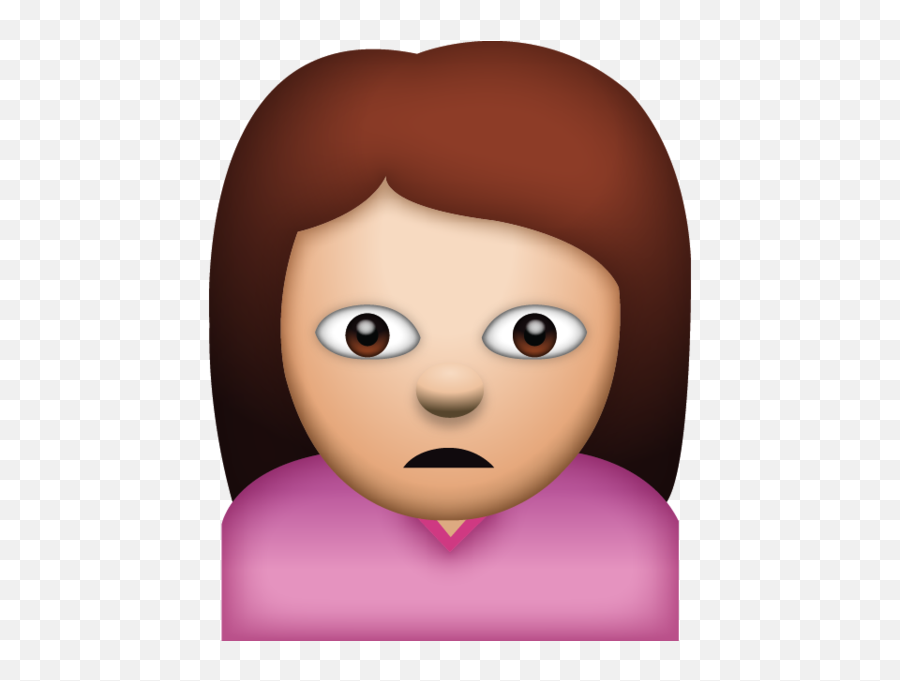 Png Girl Emoji - 2yamahacom Woman Frowning Emoji,Sad Girl Png