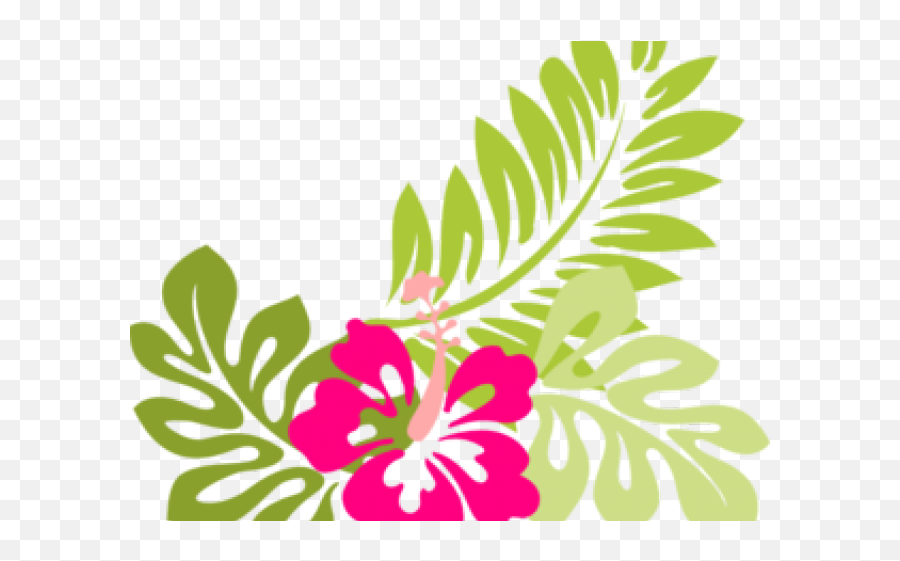 Hibiscus Clipart Luau - Hawaiian Flower Clipart Png Hibiscus Clip Art,Luau Png