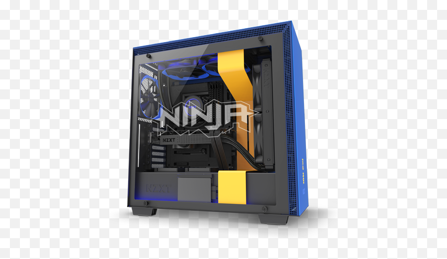 Details About Nzxt H700i Licensed Ninja Edition Atx Mid - Tower Pc Gaming Case Tempered Glass Nzxt H210 Png,Tyler Blevins Png